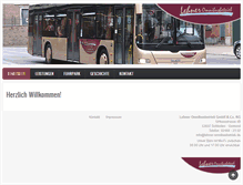 Tablet Screenshot of lehner-omnibusbetrieb.de